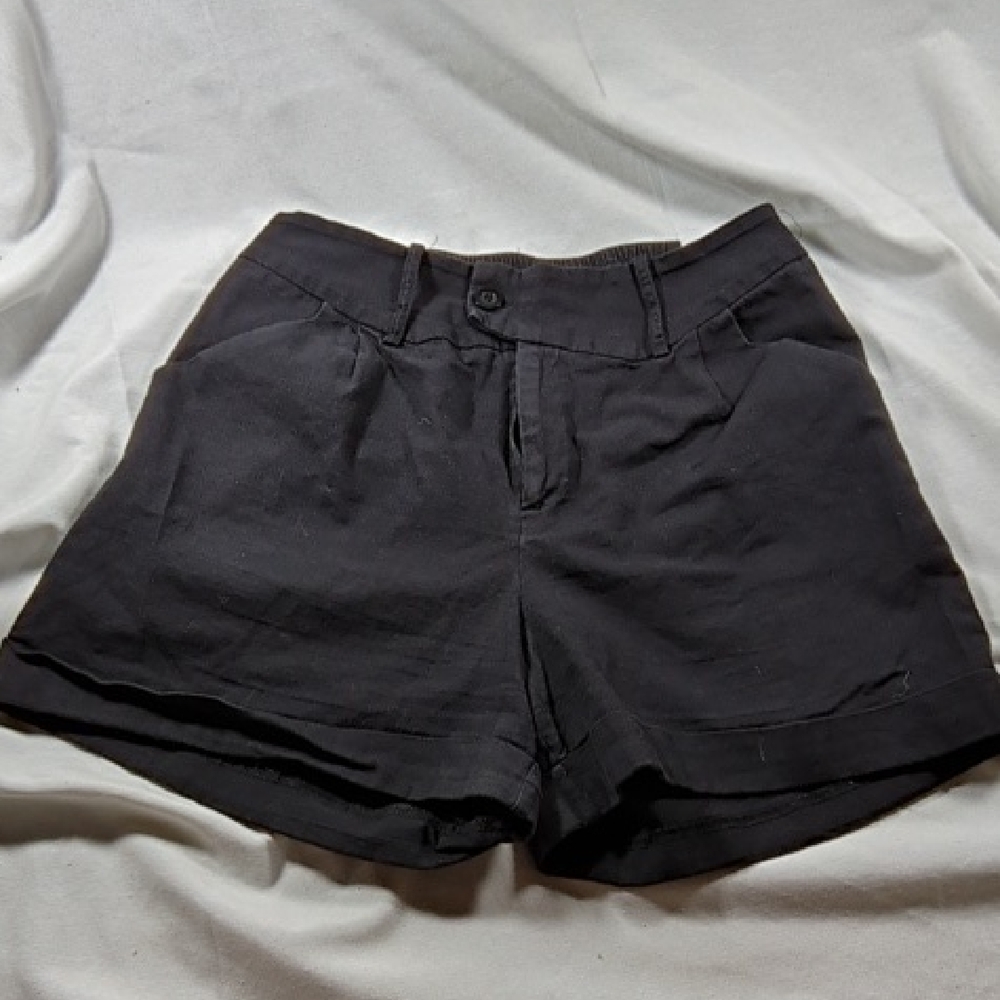 Elegant Black High Waist Women's Belle Poque Shorts